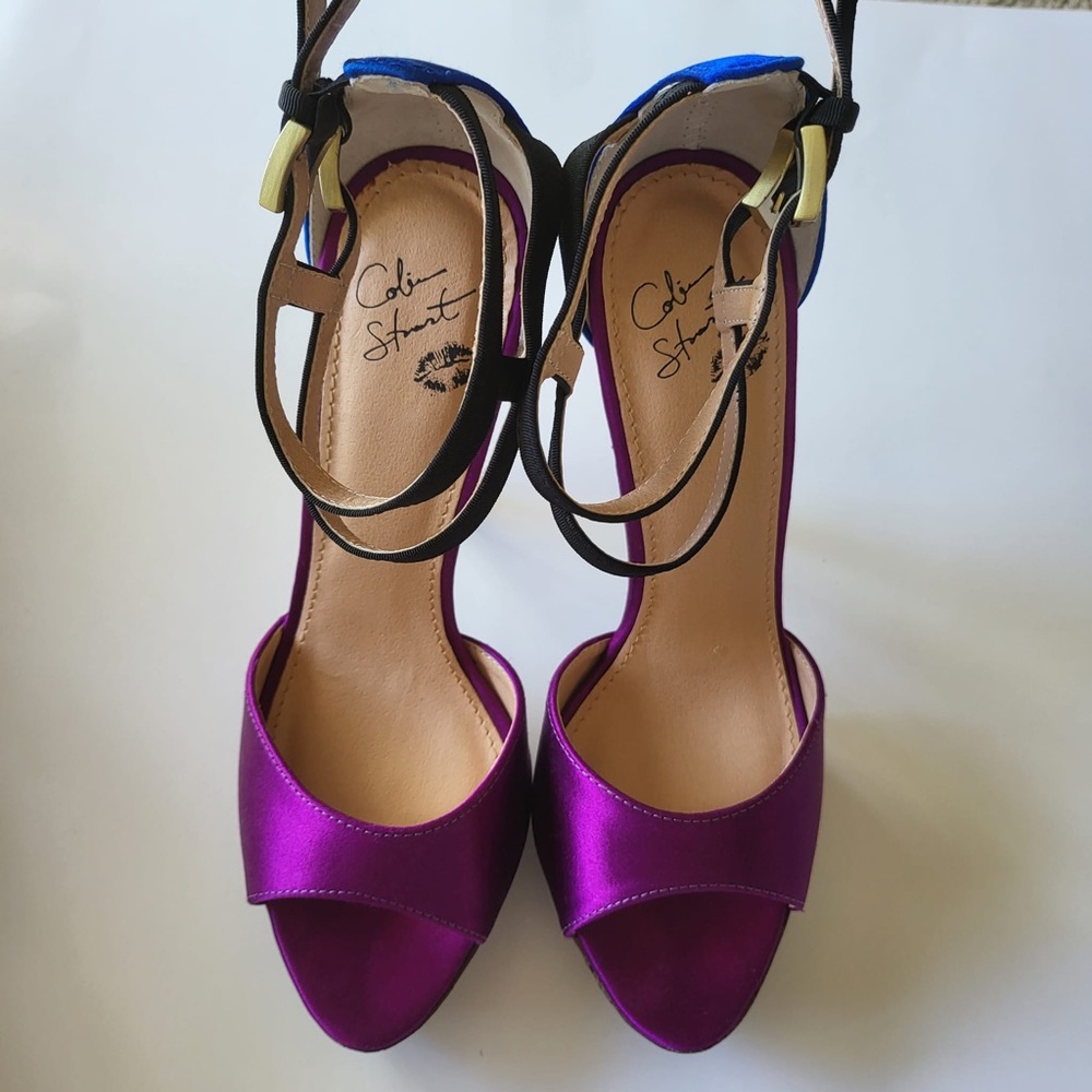 Colin Stuart Colorblock Sandals - Picture 3 of 13